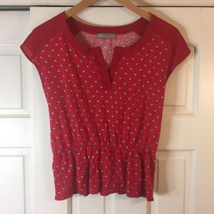 Olivia Moon Polkadot Cap Sleeve Top